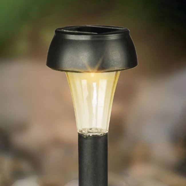 Set 6 x lampa solara 18.5 cm, Negru