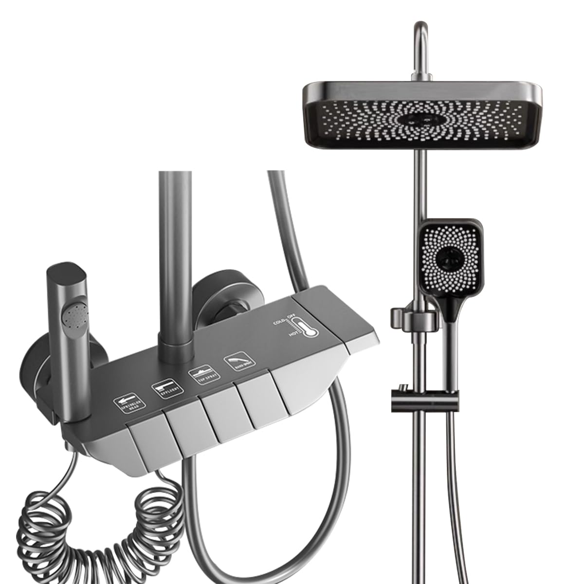 Coloana de dus cu termostat, 4 functii