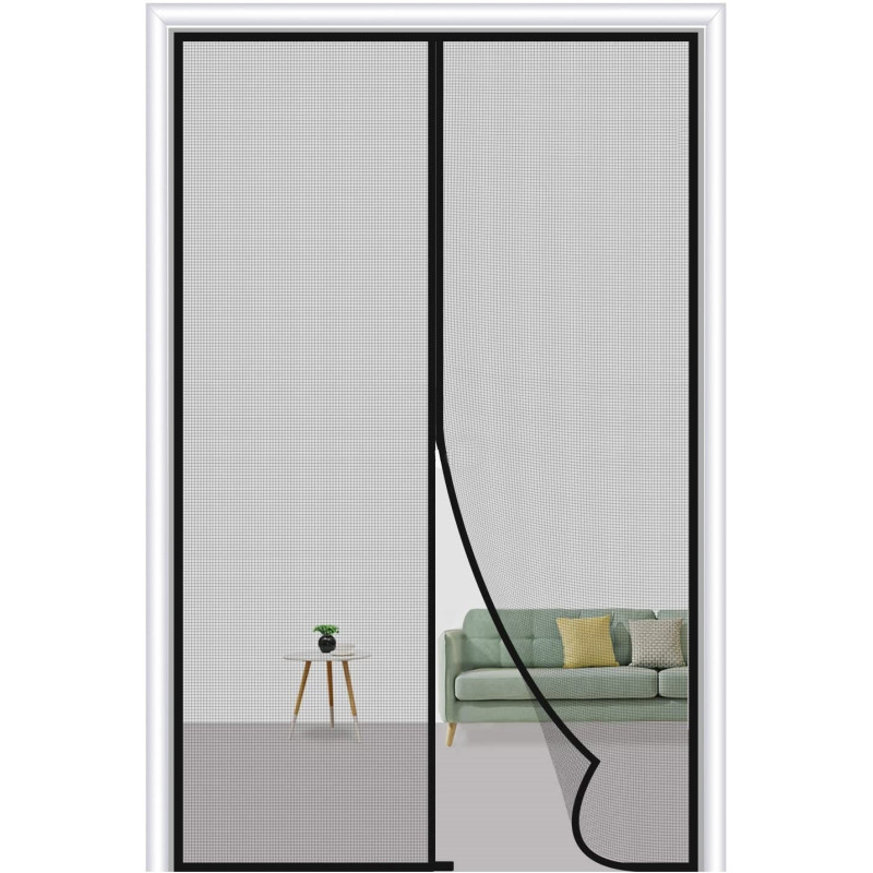 Set 3 perdele magnetice impotriva insectelor, 210 x 100 cm