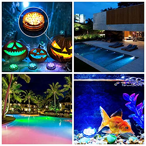 Set 4 lampi LED RGB, cu telecomanda, Waterproof