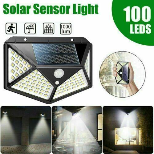 Set 2 x Lampa solara 100 LED Jortan, senzor de miscare
