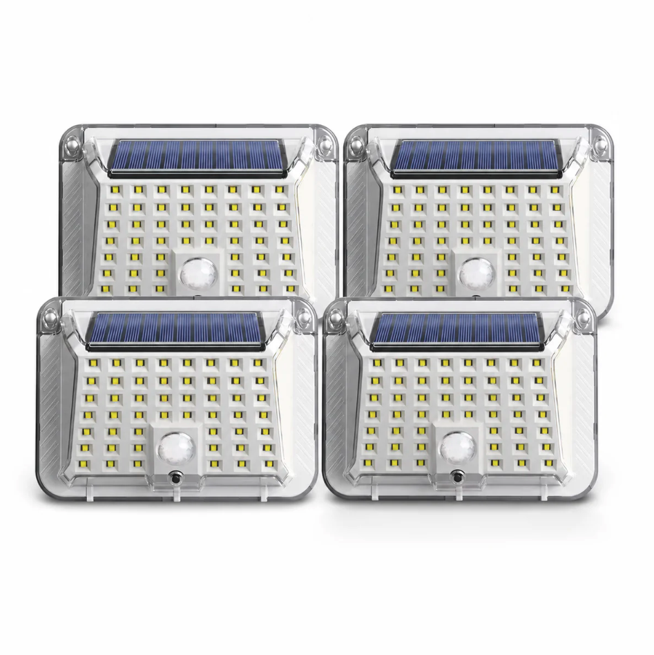 Set 4 x Lampa solara 90 LED Jortan, senzor de miscare
