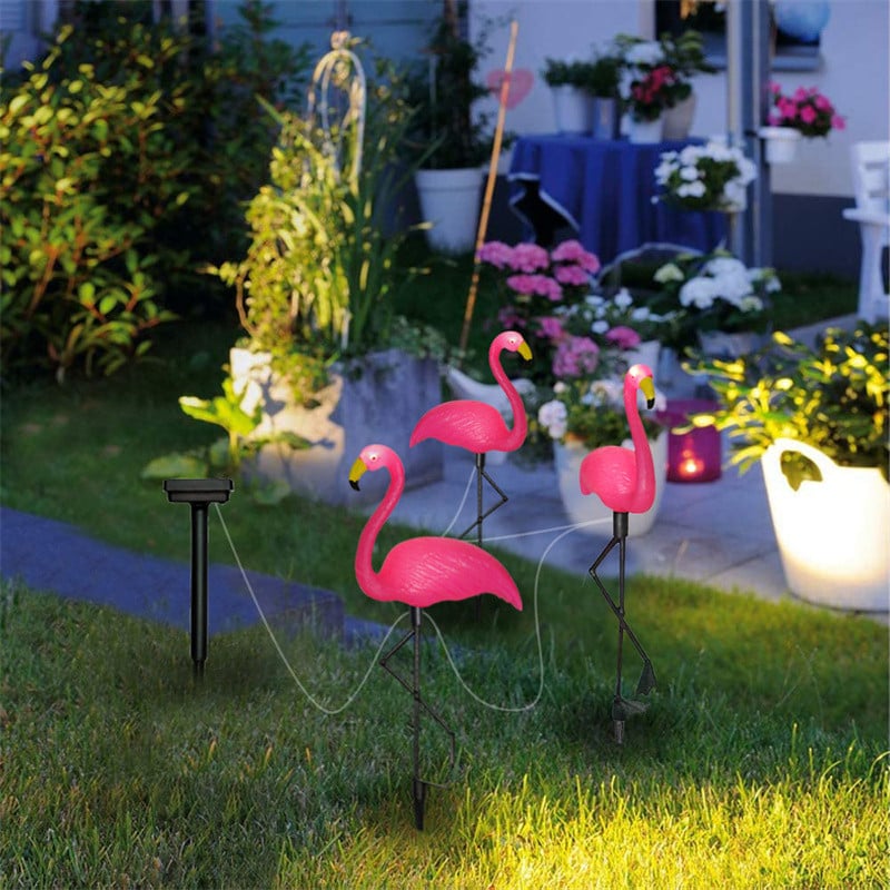 Set 3 x Lampa solara pentru gradina, Flamingo IP 44