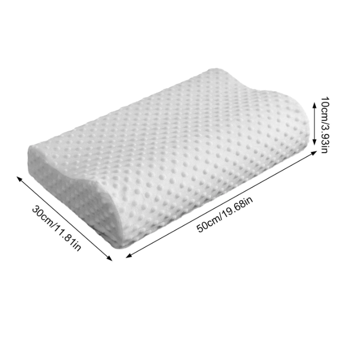 Perna cervicala ergonomica, invelis din bumbac