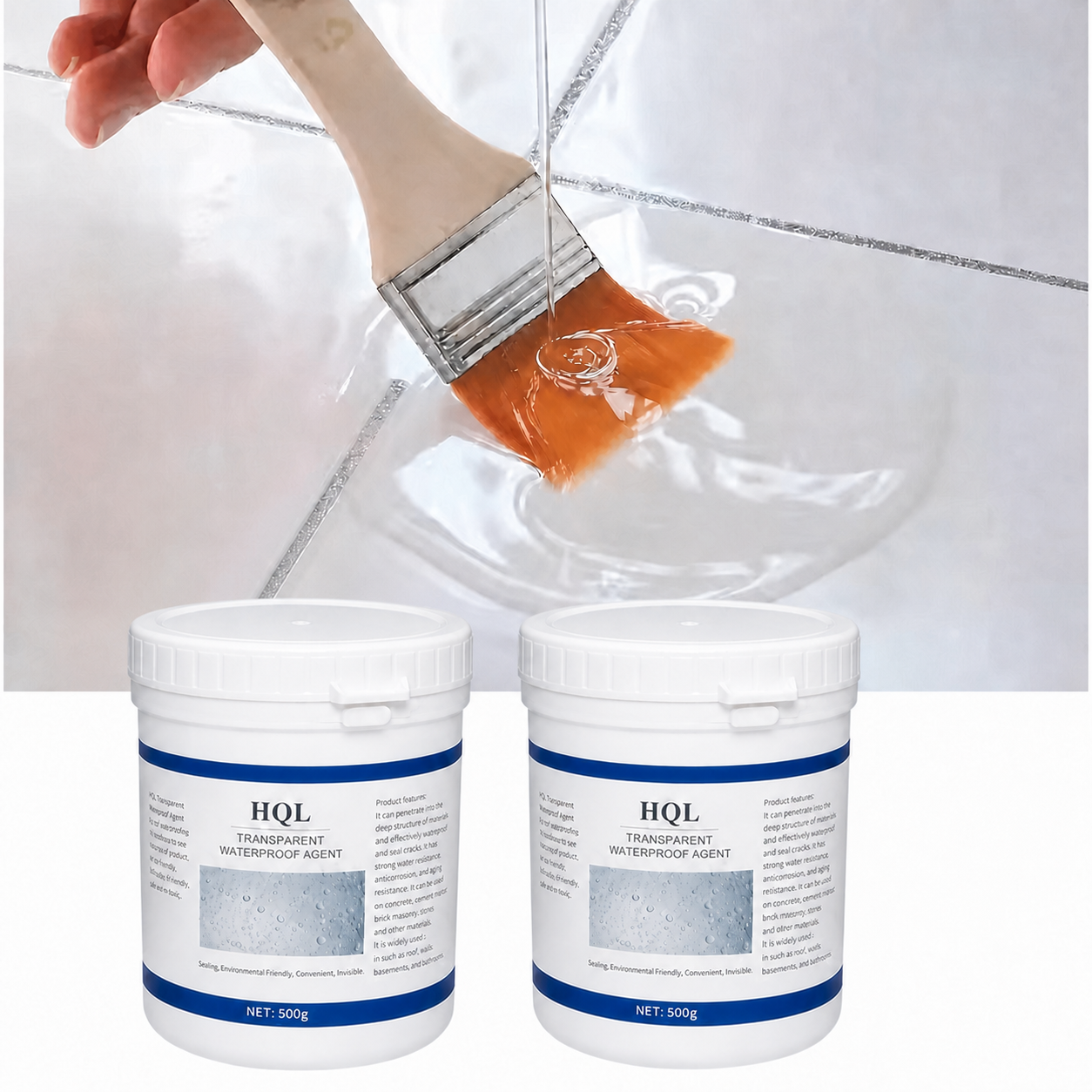 Set 2 x Solutie etansare 500 ml, protectie impermeabila