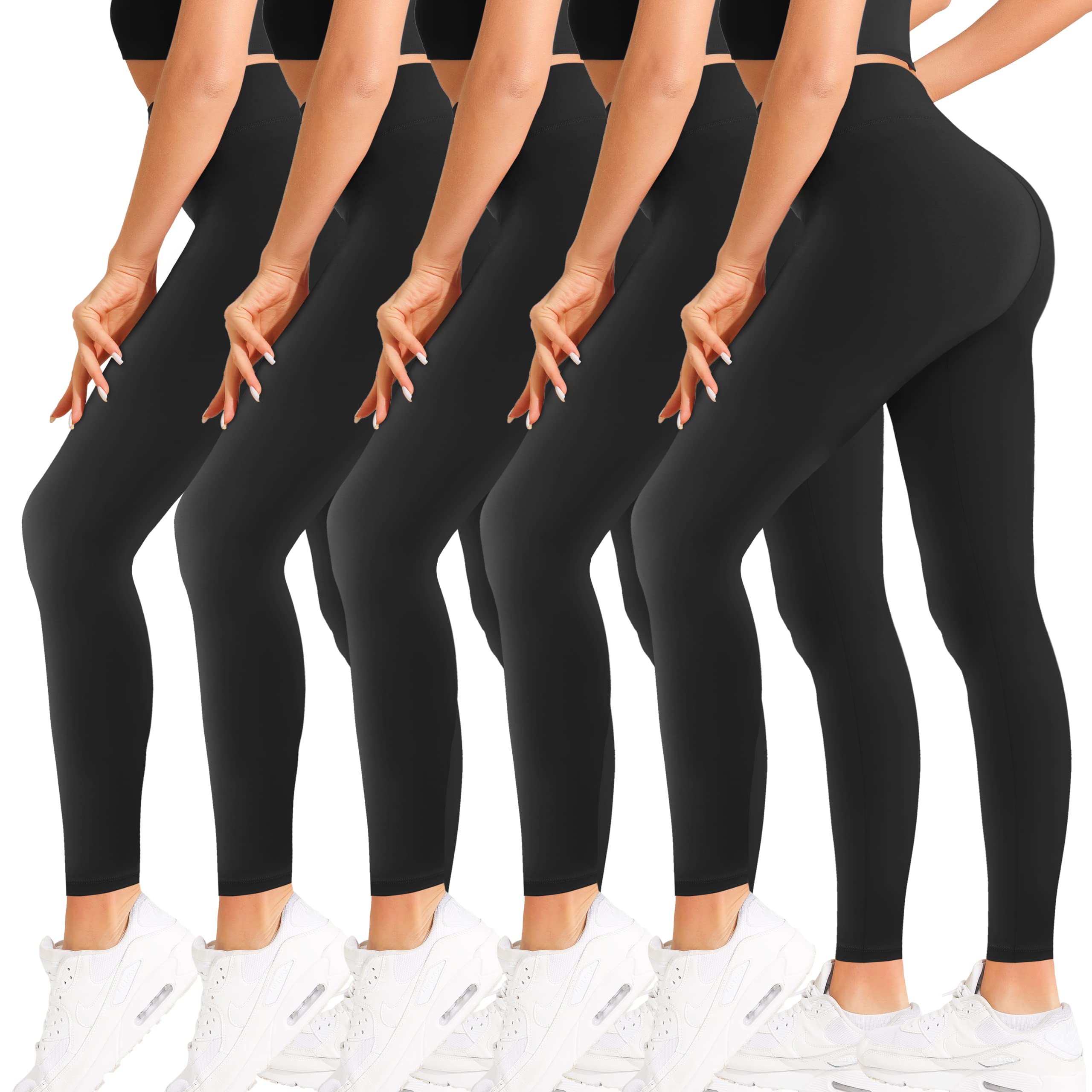 Set 5 colanti vatuiti, marime universala, 1200 DEN, Negru