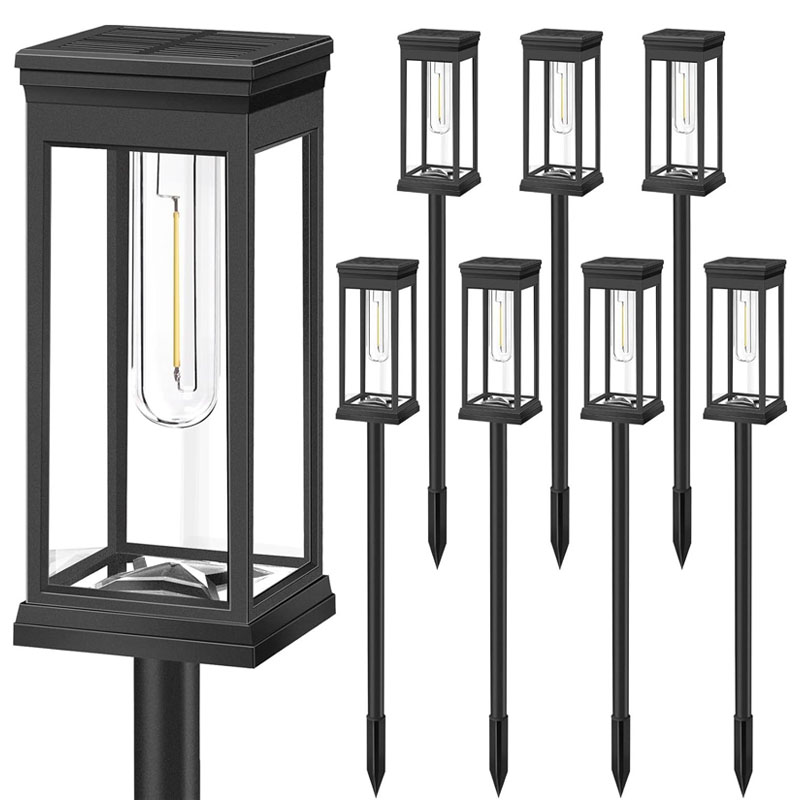 Set 6 x Lampa solara de gradina, IP65, LED Alb cald