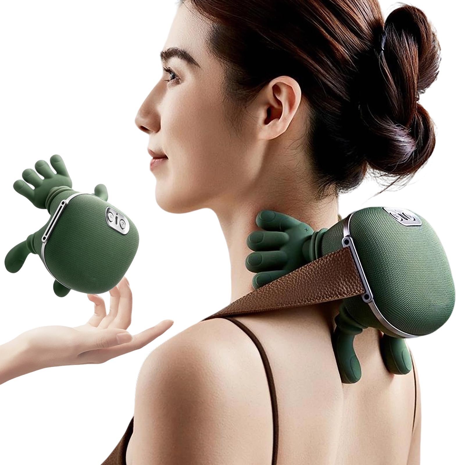 Aparat masaj cervical 4D, 3 moduri, Wireless, Autonomie 70 min