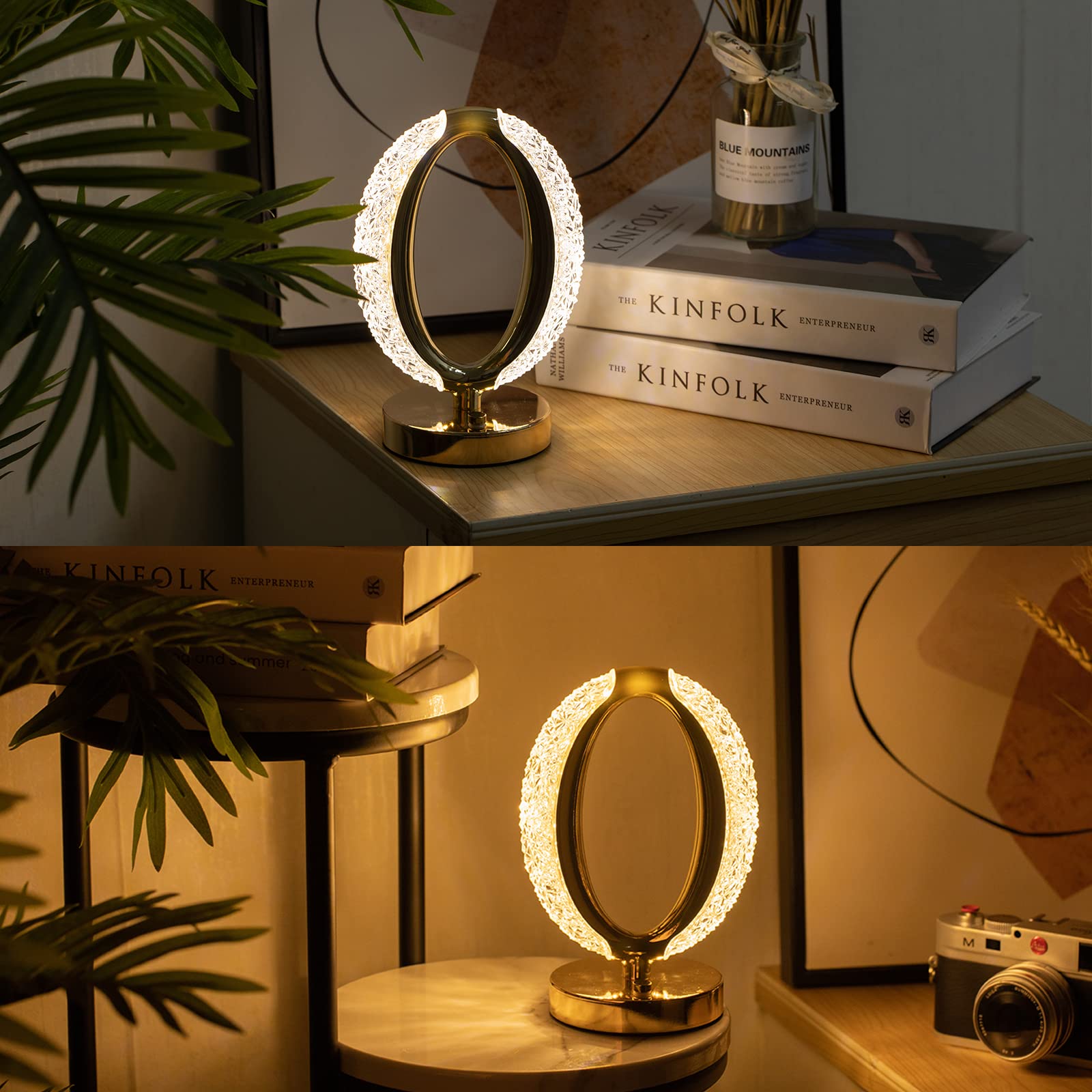 Set 2 x Lampa ambientala O-Shape, Touch, USB, 3 moduri