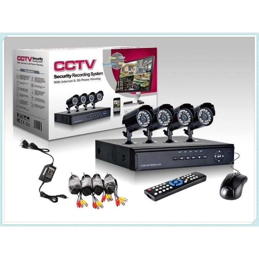 Kit supraveghere video Sistem CCTV 4 Camere + DVR
