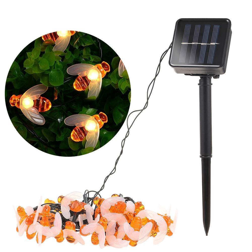 Instalatie solara cu 30 albinute LED, interior-exterior, senzor miscare