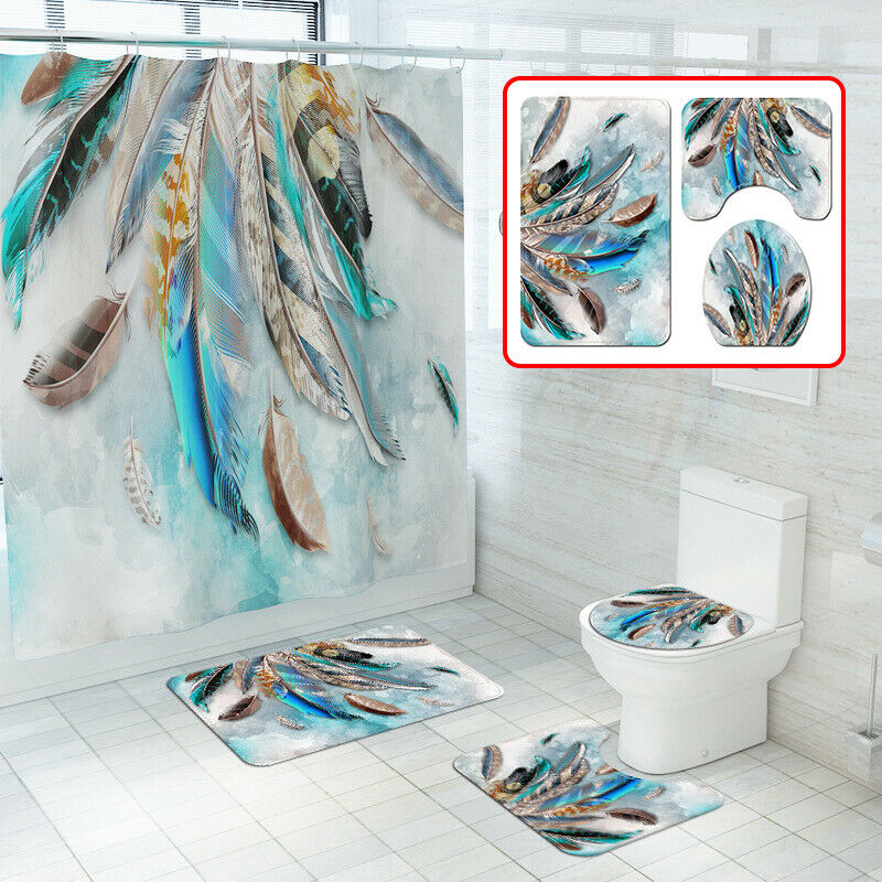 Set 3 Covorase de baie FizioTab, antiderapante, Model pene