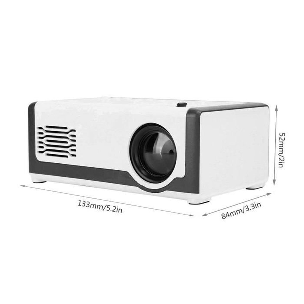 Mini videoproiector 1080P HD, HDMI, USB AV, microSD