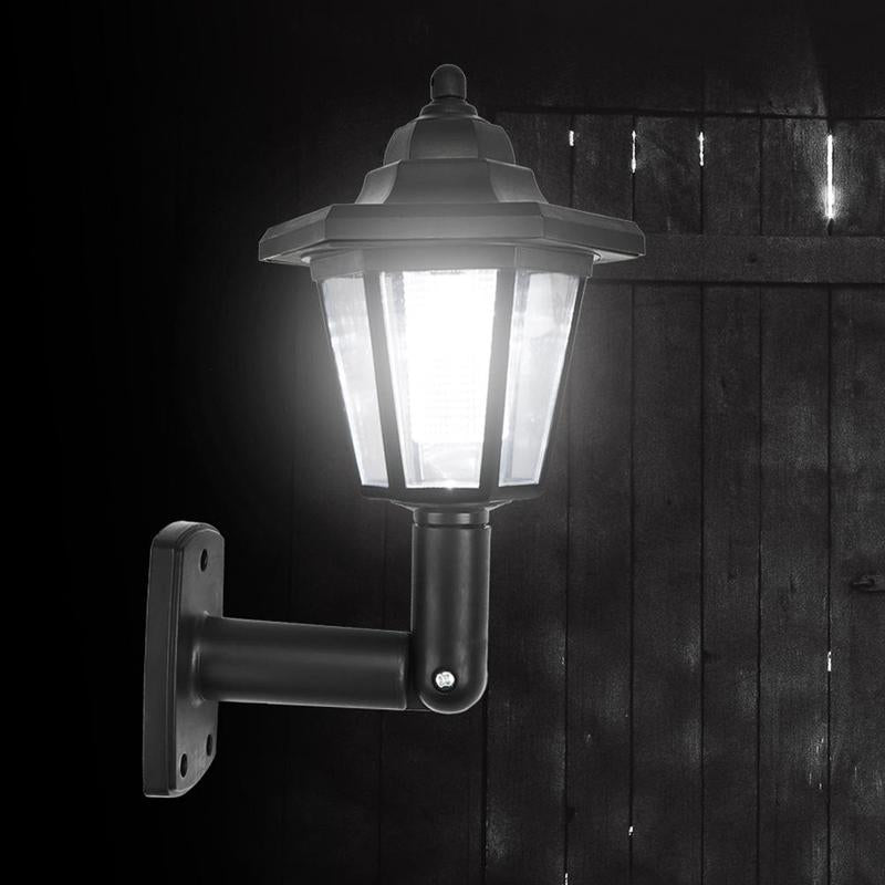 Set 4 x Lampa solara tip felinar, model hexagon