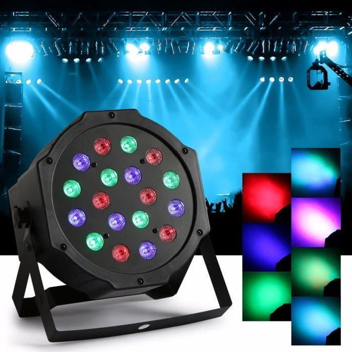 Set 2 x Reflector 36 LED RGB cu jocuri de lumini