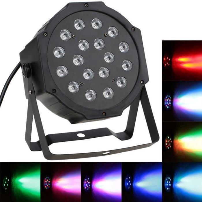 Set 2 x Reflector 36 LED RGB cu jocuri de lumini