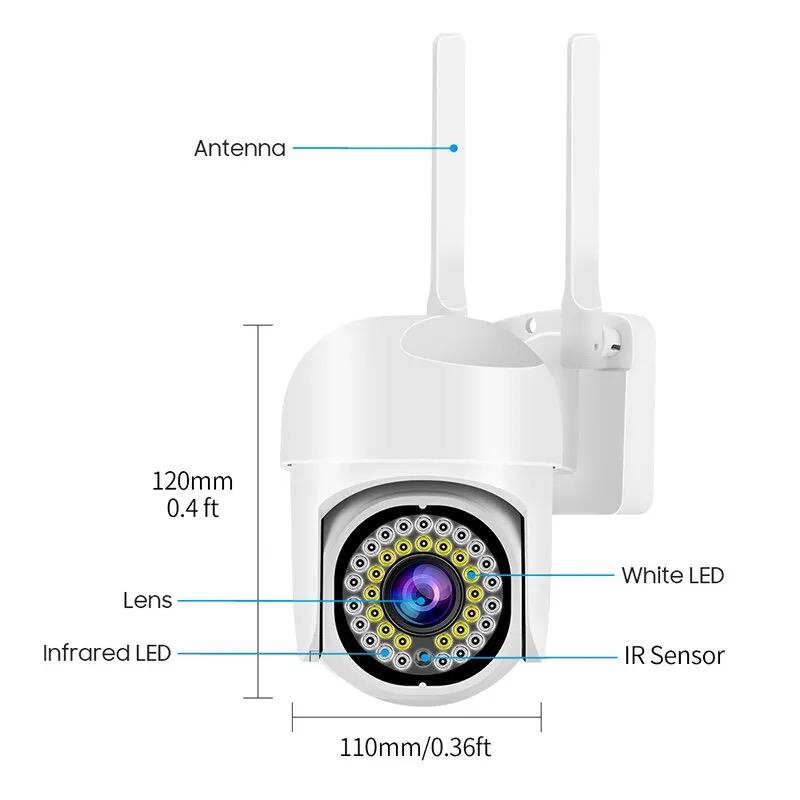 Set 4 x camera de supraveghere IP 360 WiFi, card 32 GB