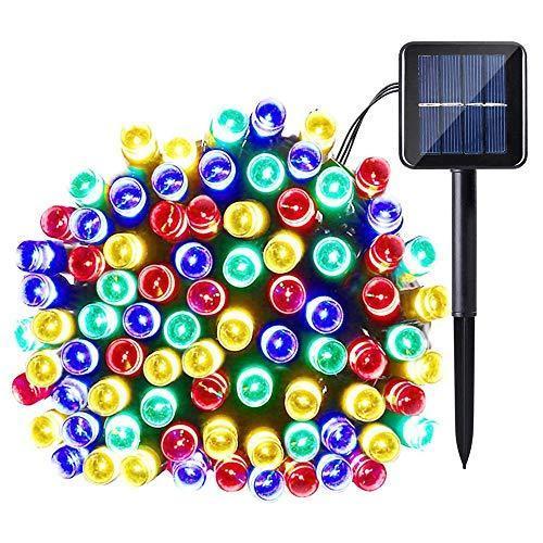 Set 4 x Instalatie solara 100 LED, Multicolor