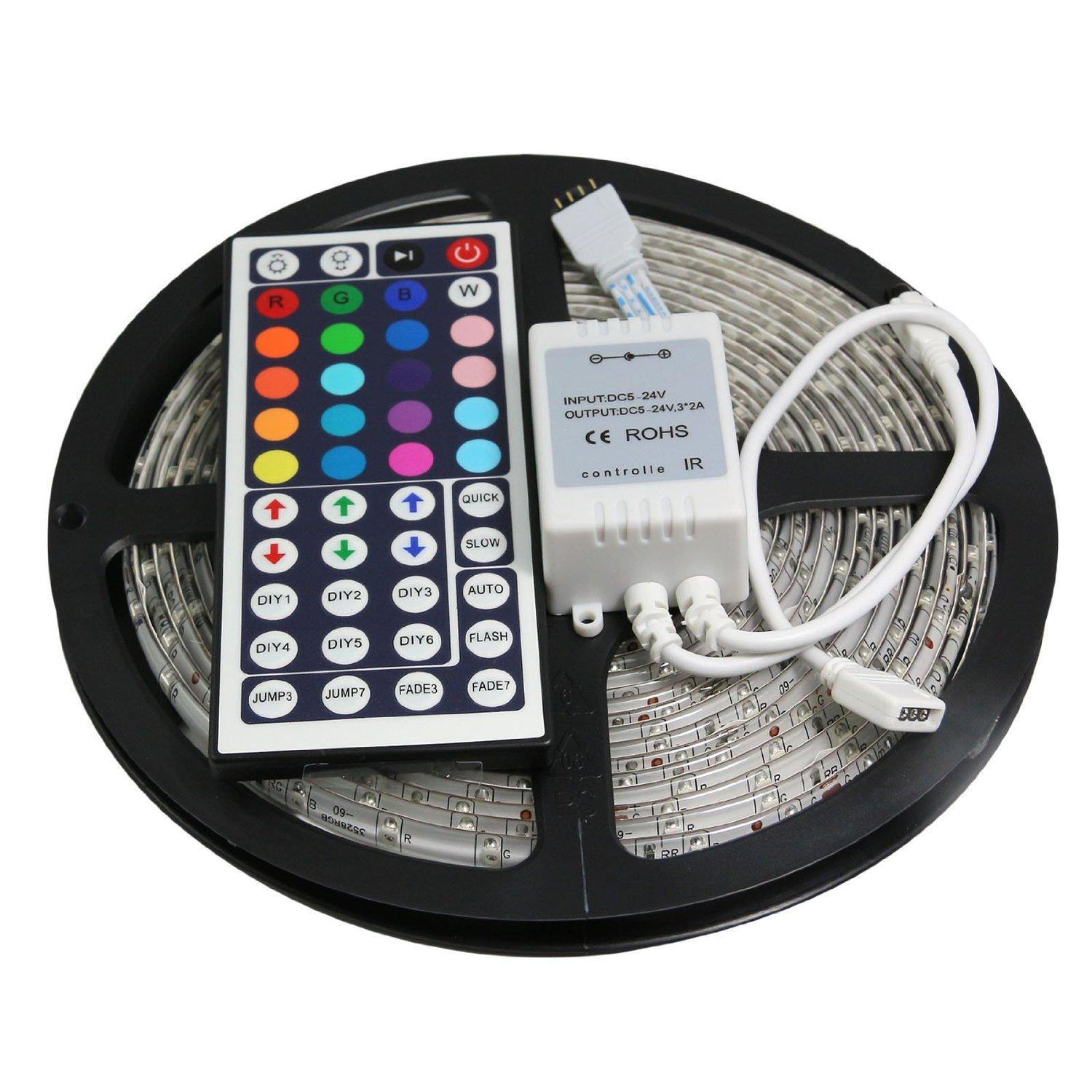 Set 2 x Banda LED RGB multicolor cu telecomanda 5 metri