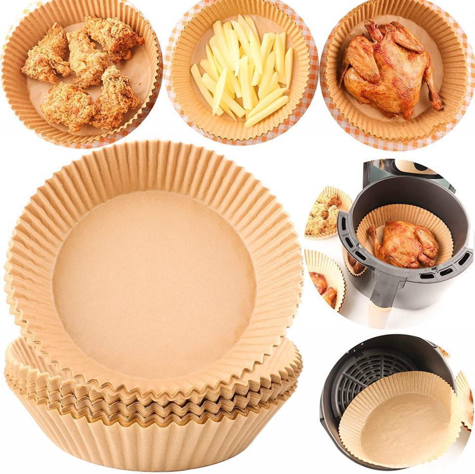 Set 50 de hartii de copt pentru friteuza, 20 cm