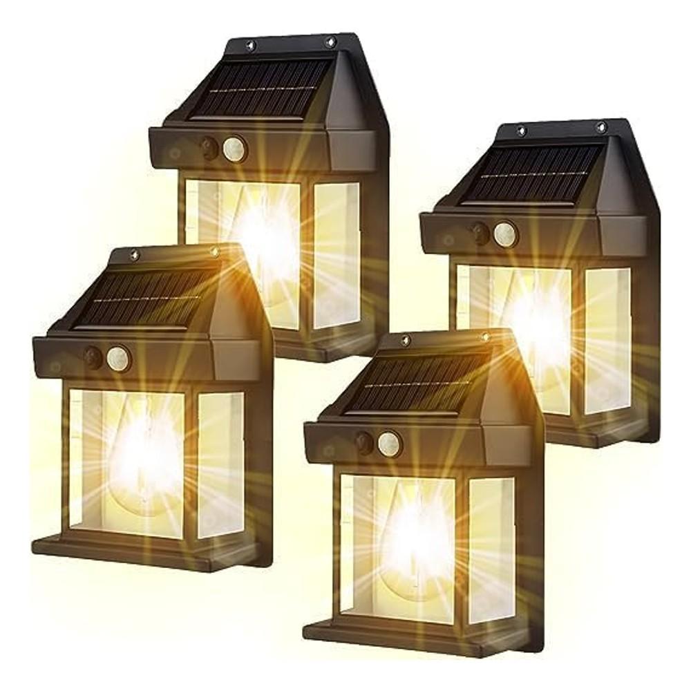 Set 8 x Lampa solara de perete, senzor de miscare, LED 3W