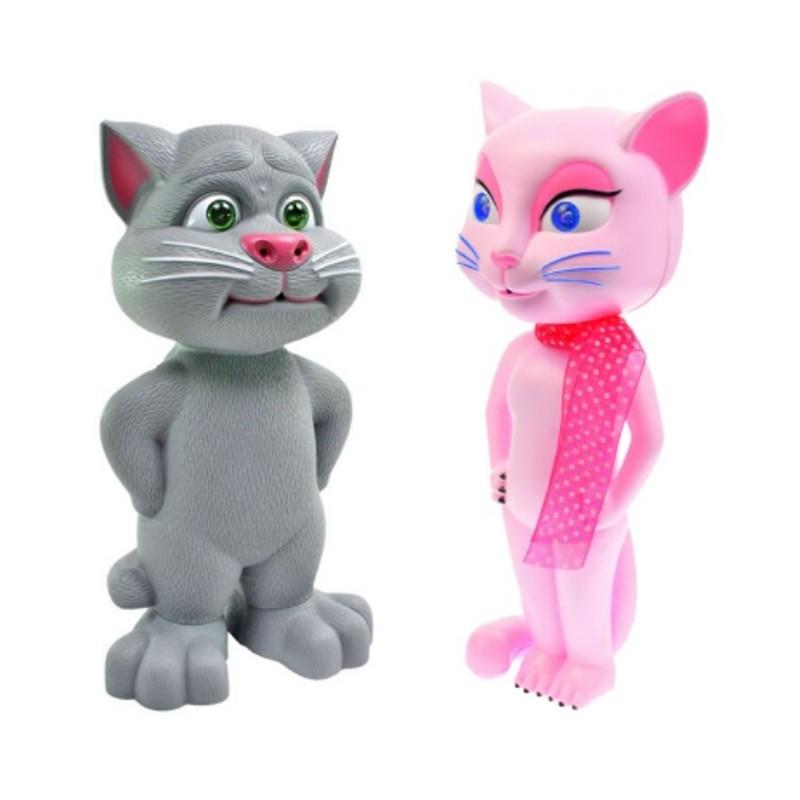 Set 2 jucarii interactive: pisicile Talking Tom + Talking Angela