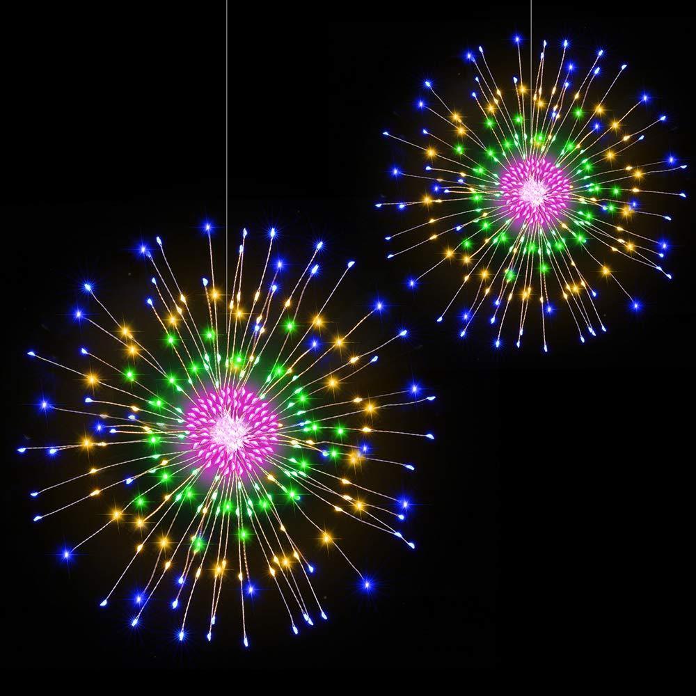 Instalatie 5 artificii decorative, diametru 34 cm, 5M, Alb Cald