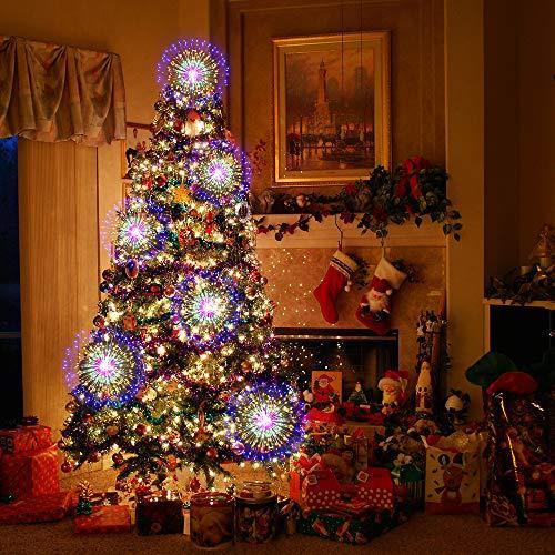 Instalatie 5 artificii decorative, diametru 34 cm, 5M, Alb Cald