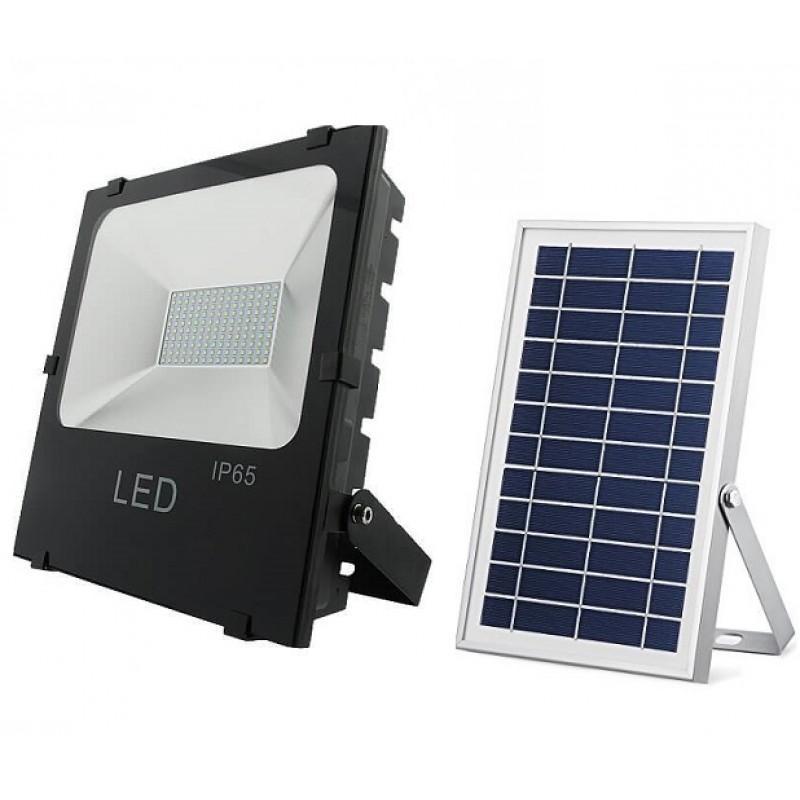 Proiector LED 100W cu panou solar