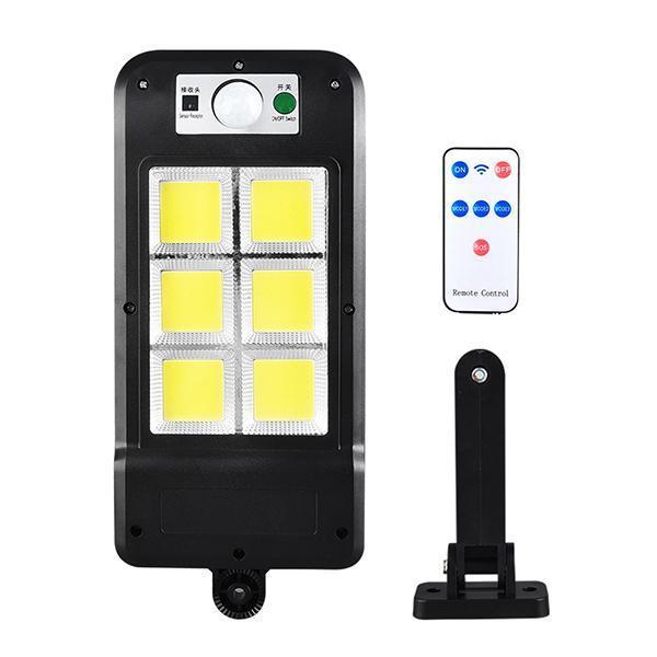 Set 3 x Lampa solara cu 6 celule, LED-uri COB si telecomanda