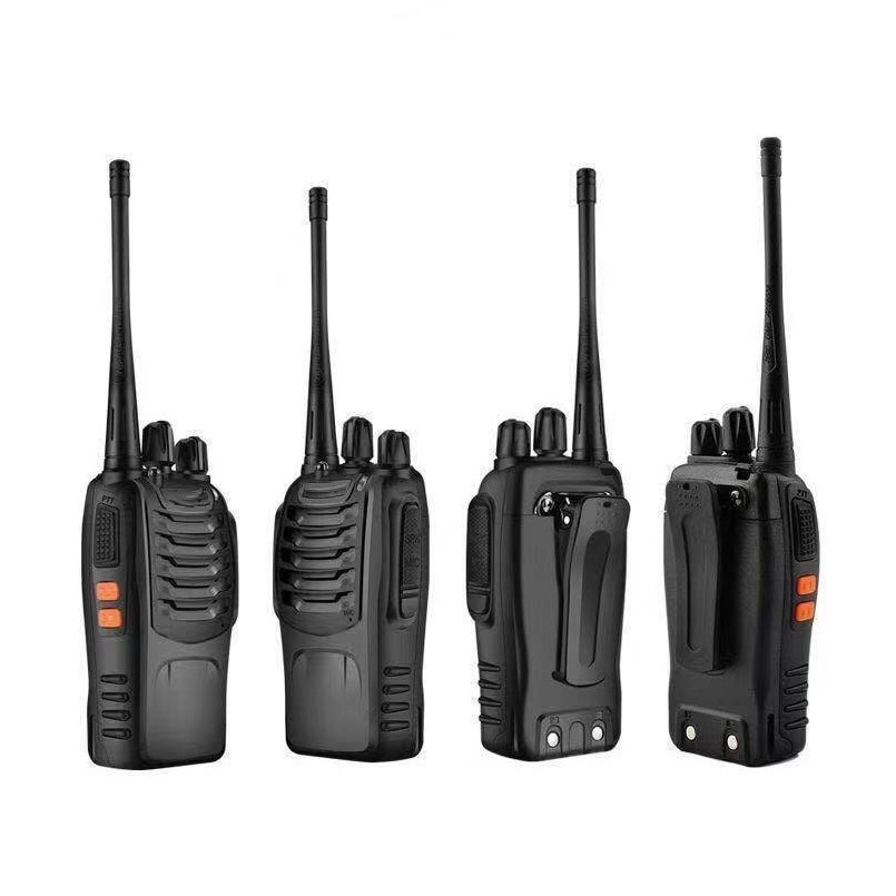 Set 2 statii radio portabile, Walkie Talkie, 16 canale, Negru