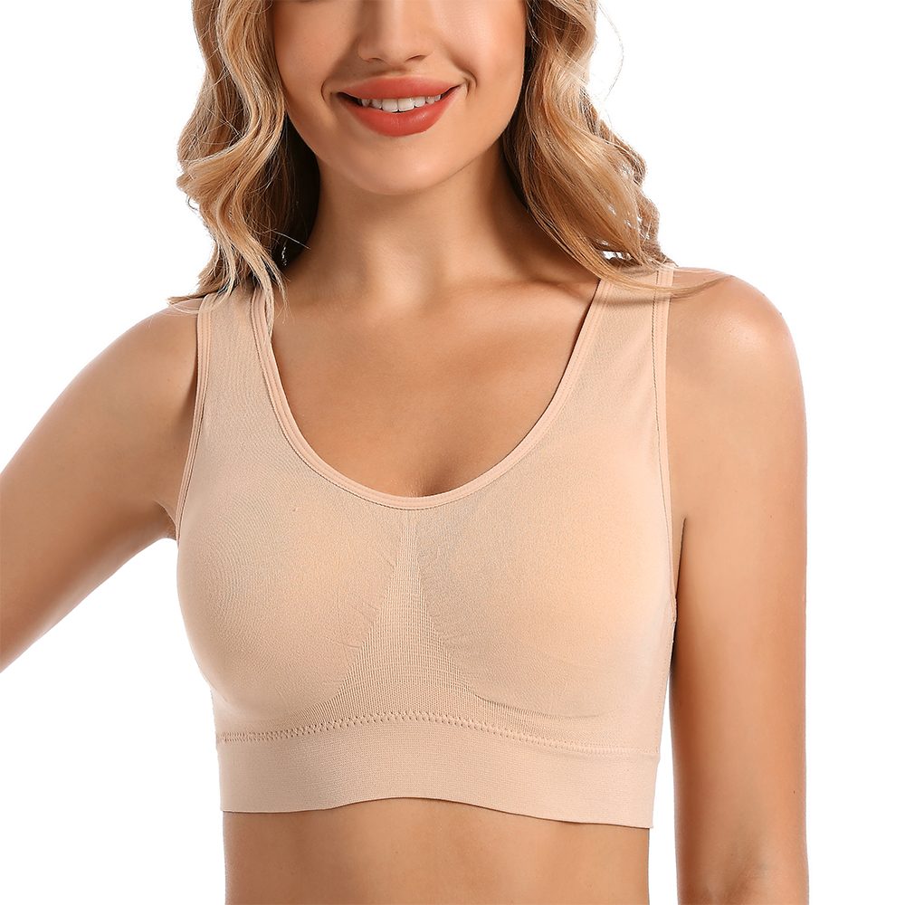 Set 3 x sutien tip bustiera, Bej