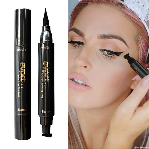 Set 2 x Eyeliner cu stampila, Negru