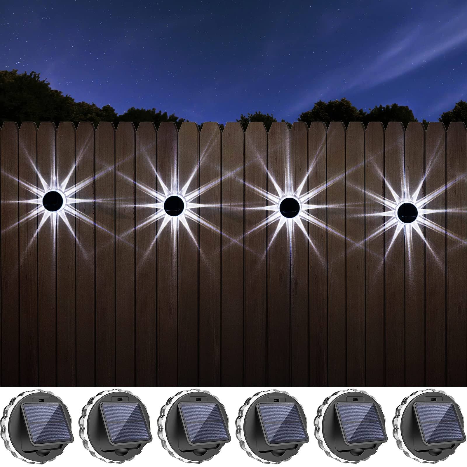 Set 8 lampi solare LED, senzor de lumina