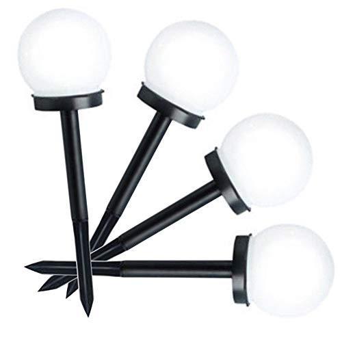 Set 4 x lampa solara tip glob pentru gradina, IP44, H 35