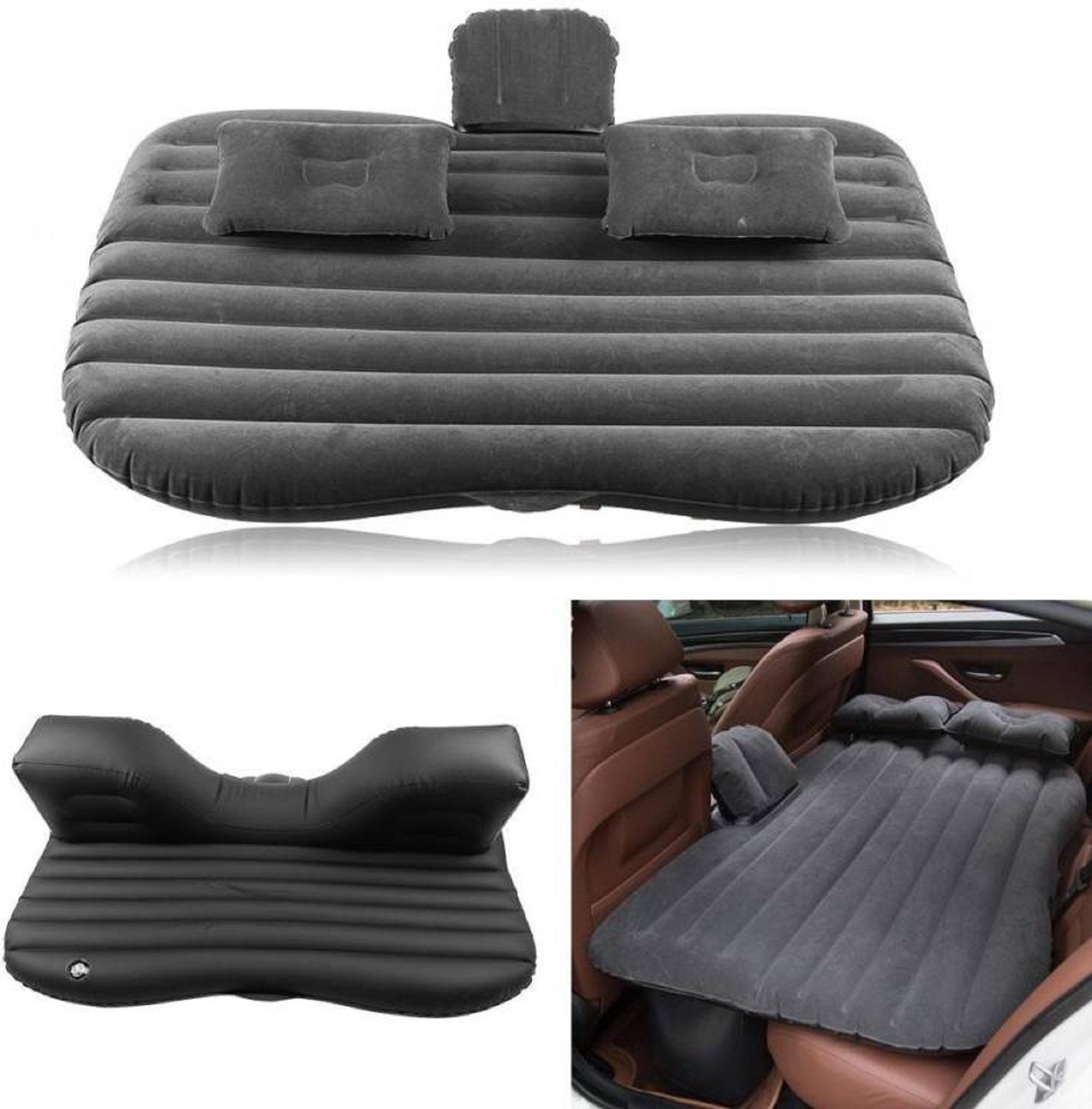 Saltea gonflabila Couch Air pentru masina, pompa auto