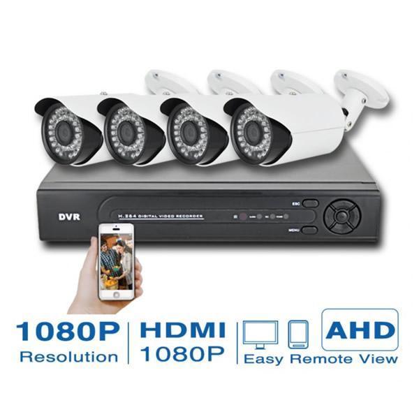 Sistem de supraveghere FULL HD Kit DVR cu 4 camere exterior / interior