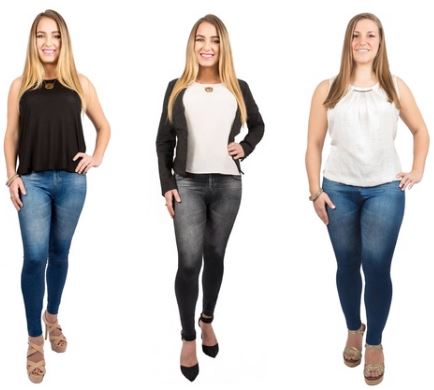 Colanti modelatori cu aspect de blugi