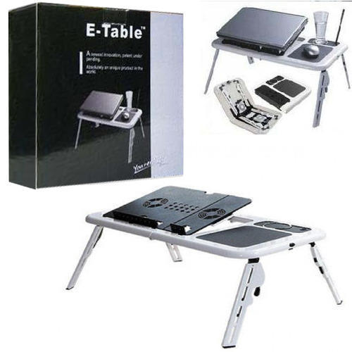 Masa laptop E-Table cu 2 ventilatoare si picioare reglabile