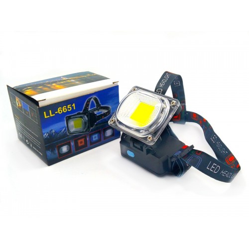 Lanterna reincarcabila de cap cu LED mare 2.5 cm, model LL-6651