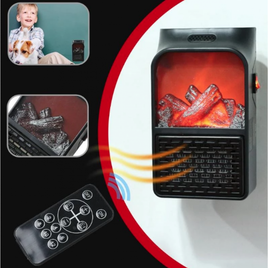 Aeroterma portabila Flame Heater 500 W, 2 niveluri temperatura