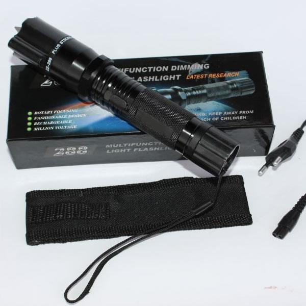 Lanterna electrosoc cu laser rosu - 2 faze de lumina