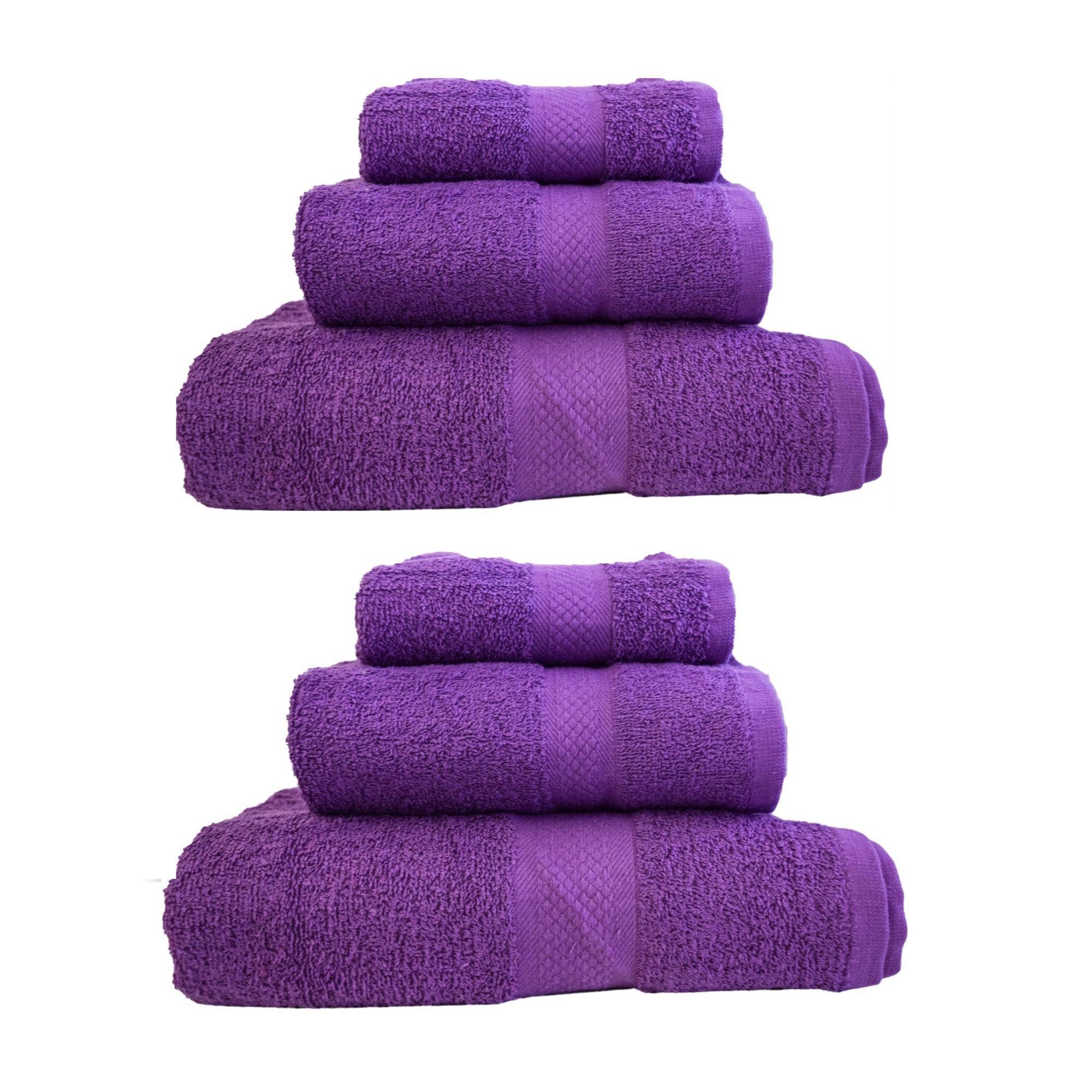 Set 6 prosoape 100% bumbac pakistanez pieptanat, MOV