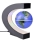 Glob pamantesc plutitor care leviteaza cu suport luminat colorat