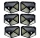 Set 6 x Lampa 100 LED cu panou solar, senzor de miscare