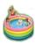 Piscina gonflabila curcubeu Intex, Volum 617 litri