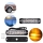 Set 2 x Stroboscop 6 LED, lumina portocalie