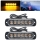 Set 2 x Stroboscop 6 LED, lumina portocalie