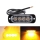 Set 4 stroboscoape auto 4 LED 12V, lumina portocalie