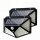 Set 2 x Lampa 100 LED cu panou solar, senzor de miscare